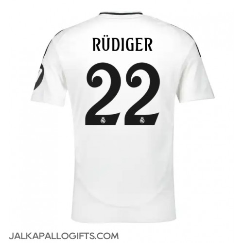 Real Madrid Antonio Rudiger #22 Kotipaita 2024-25 Lyhythihainen